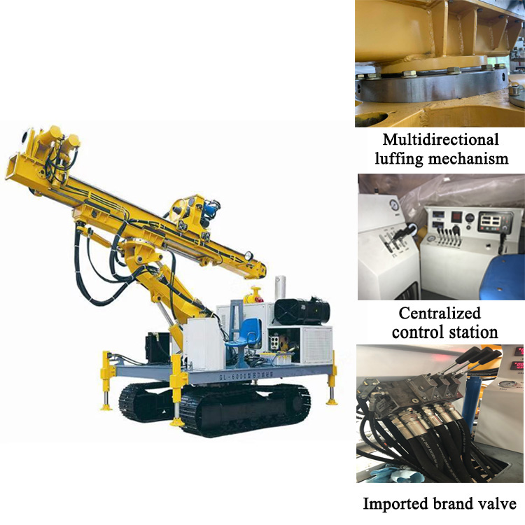 Plataforma de perforación de ingeniería hidráulica multifunción modelo GL-6000S
